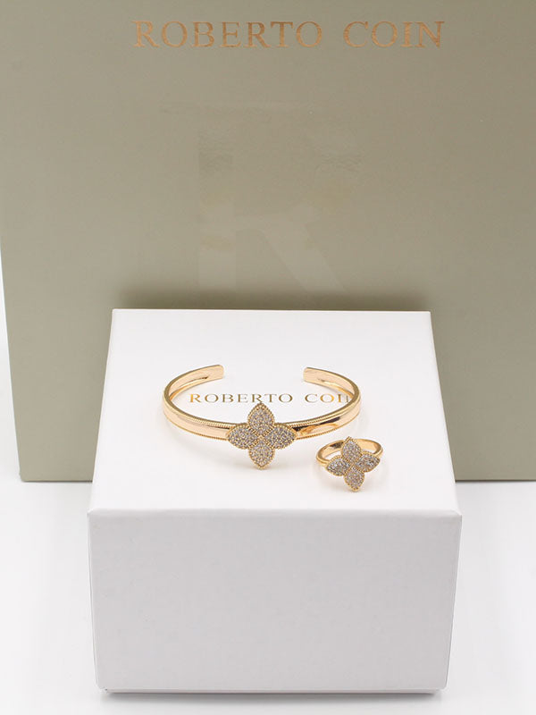 اسواره روبرت كوين بانقل مع خاتم ذهبي اسواره roberto coin