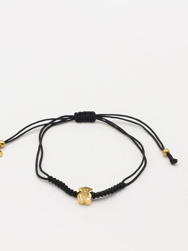 اساور دبدوب خيط اسود لوقو اسواره دبدوب ذهبي