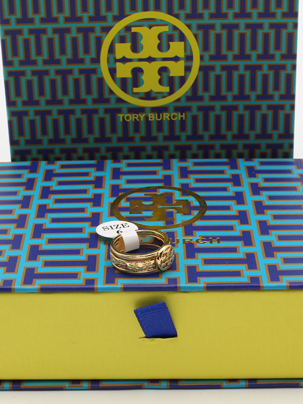 خاتم توري بورش دبل رنقز خواتم tory burch