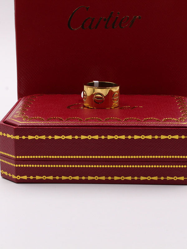 دبلة كارتير العريضه الجديده خواتم CARTIER ذهبي 6