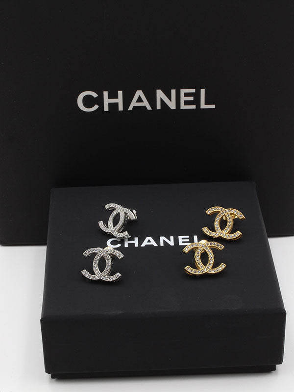 حلق شانيل زركون ناعم حلق chanel