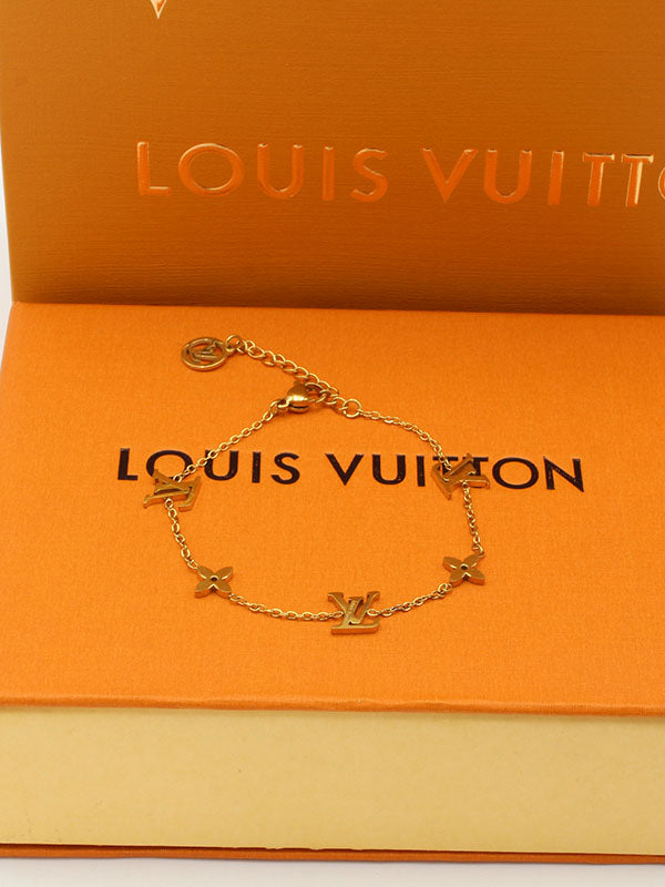 اساور لويس فيتون سمبل لوقو ناعمة اسواره louis vuitton ذهبي