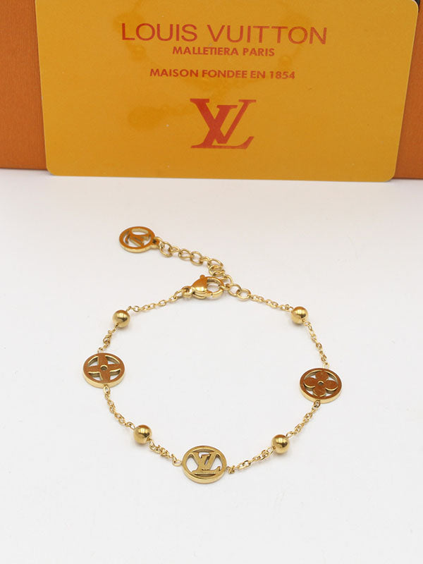 اساور لويس فيتون مدور لوقو ناعمة اسواره louis vuitton ذهبي