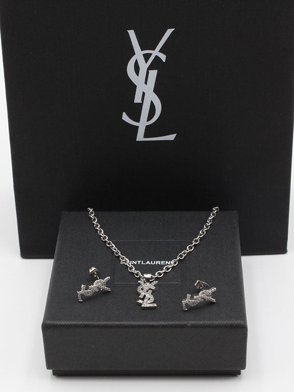 طقم ايف سان لوران زركون جنزير اطقم ysl