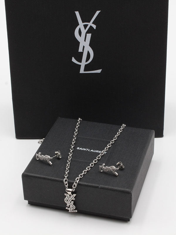 طقم ايف سان لوران زركون جنزير اطقم ysl