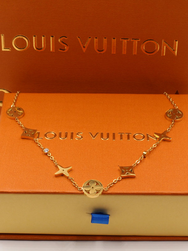 سلسال لويس فيتون لوقو ذهبي سلسال louis vuitton