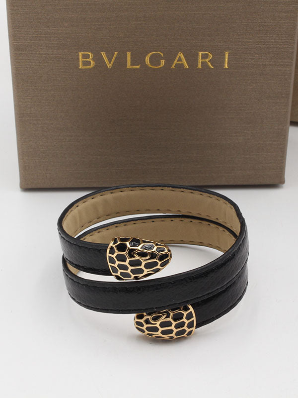 اسواره بولغاري جلد اسود سنيك اسواره CARTIER