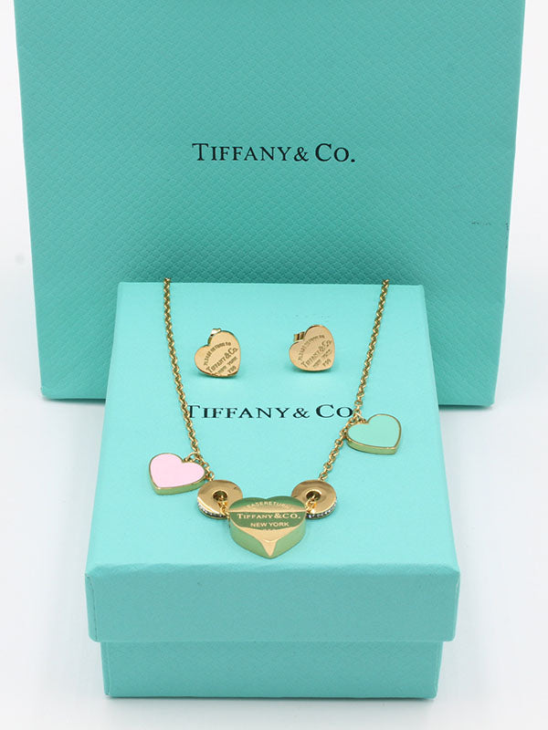 طقم تيفاني هارت ملون اطقم tiffany