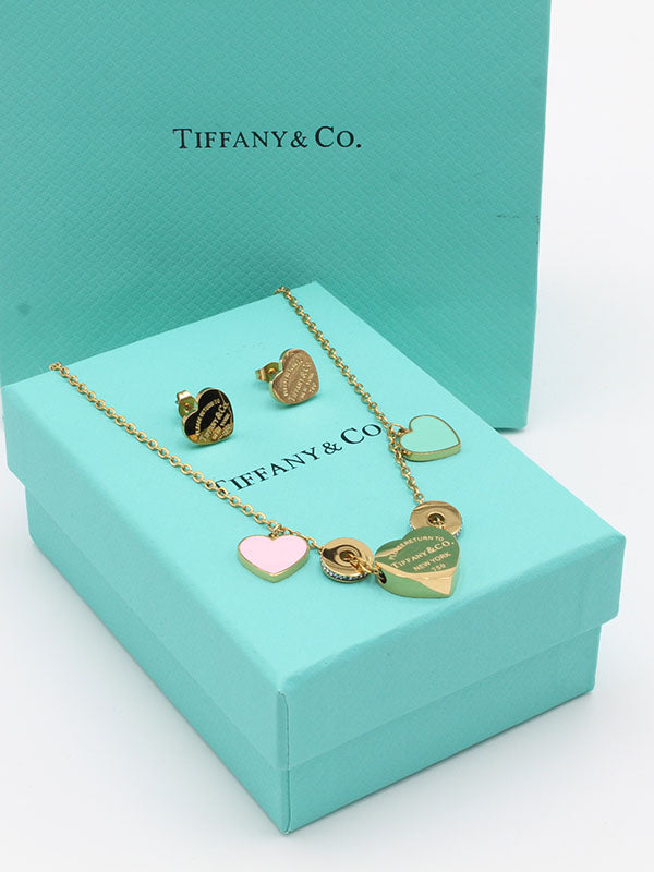 طقم تيفاني هارت ملون اطقم tiffany
