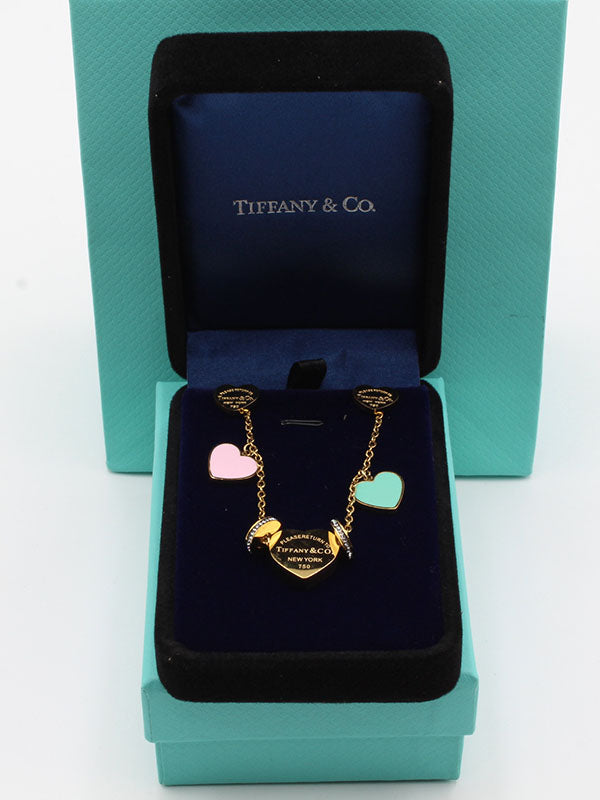 طقم تيفاني هارت ملون اطقم tiffany ذهبي