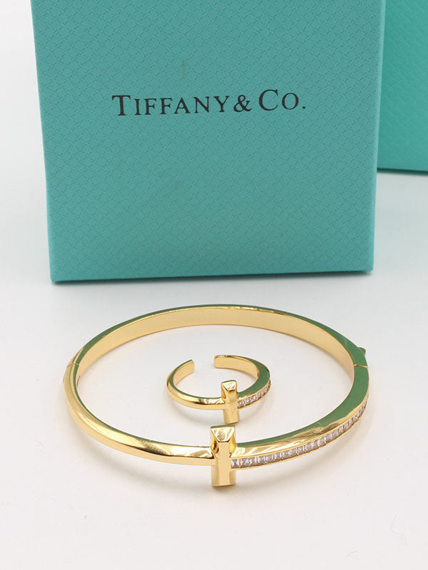 اسواره تيفاني بنقل الجديدة مع خاتم اسواره tiffany ذهبي