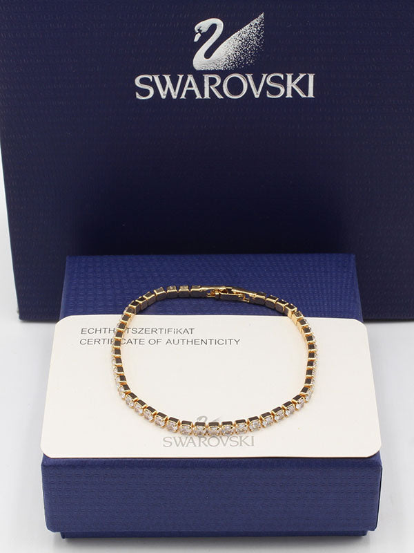 اساور تنس سواروفسكي زركون 400 اسواره Swarovski ذهبي
