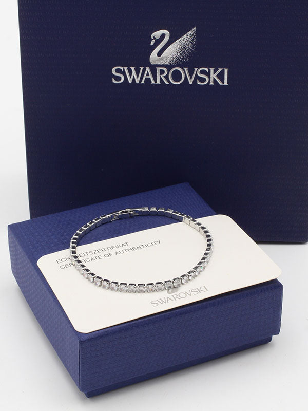 اساور تنس سواروفسكي زركون 400 اسواره Swarovski فضي