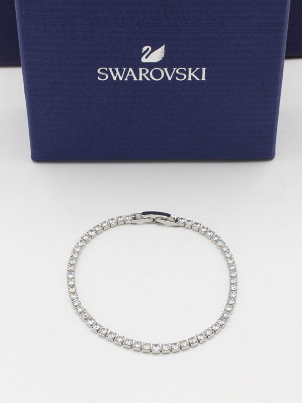 اساور تنس سواروفسكي زركون 402 اسواره Swarovski فضي