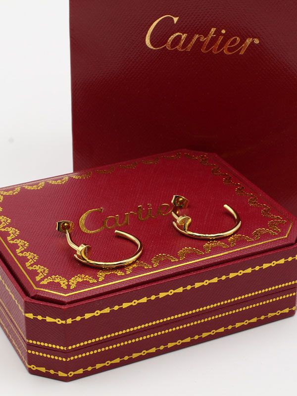 حلق كارتير مسمار لوقو وسط حلق CARTIER