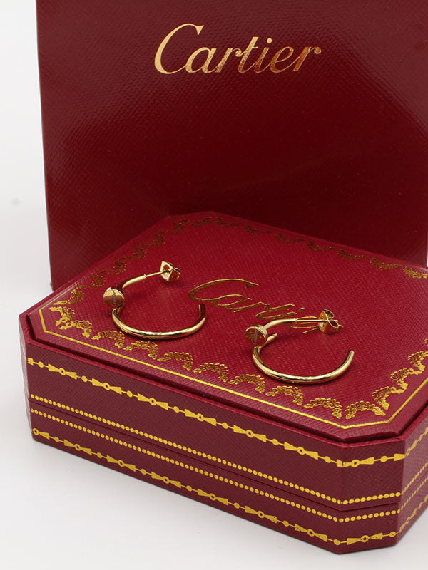 حلق كارتير مسمار لوقو وسط حلق CARTIER