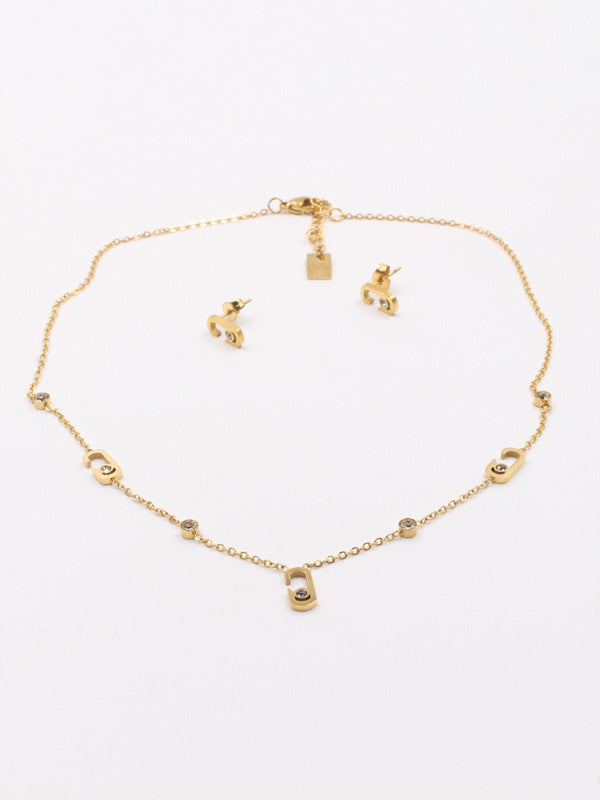 طقم ميسيكا ناعم 2 قطع اطقم messika ذهبي