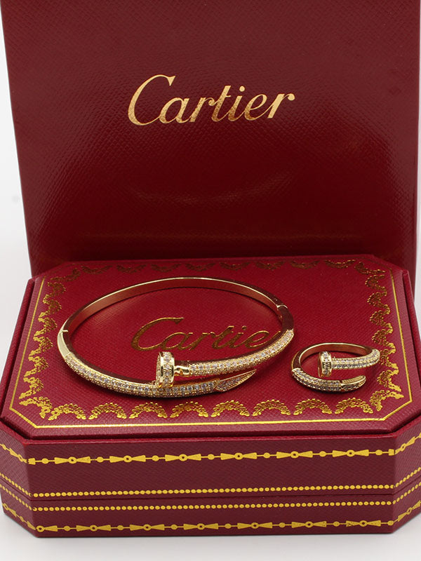 اسواره كارتير مع خاتم زركون بانقل اسواره CARTIER