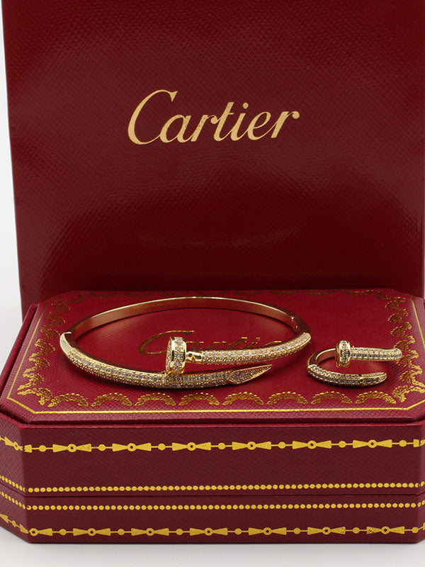 اسواره كارتير مع خاتم زركون بانقل اسواره CARTIER