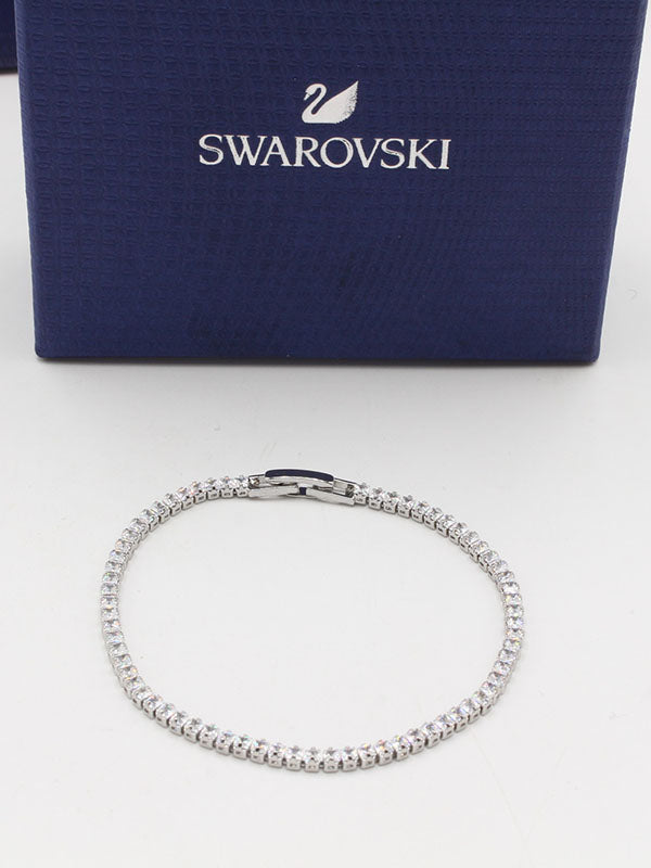 اساور تنس سواروفسكي زركون 398 اسواره Swarovski فضي