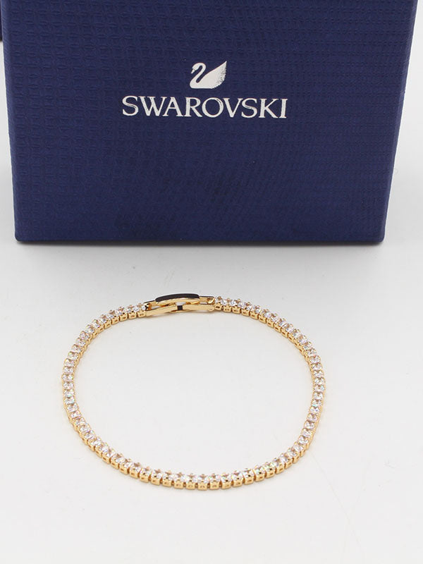 اساور تنس سواروفسكي زركون 398 اسواره Swarovski ذهبي