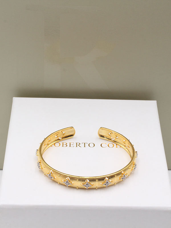 اسواره وردة بانقل زركون اسواره chaumet ذهبي