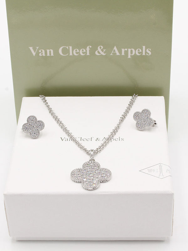 طقم فان كليف ورده كبيره زركون اطقم van cleef