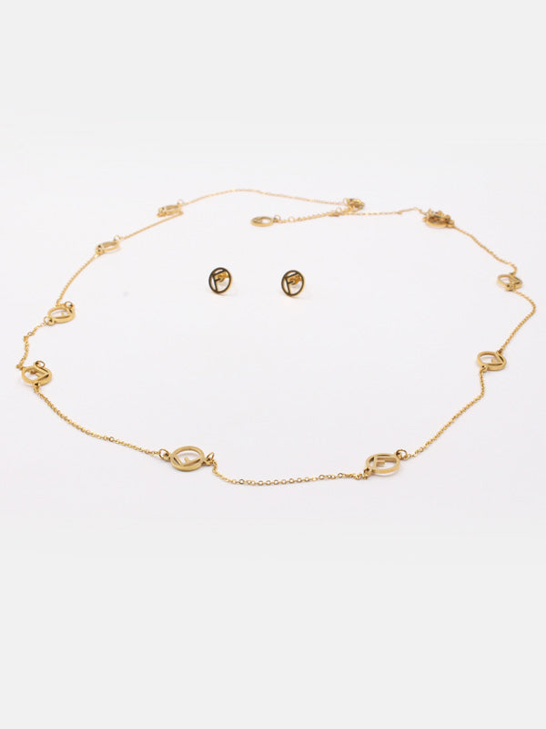 طقم فندي طويل اطقم fendi ذهبي