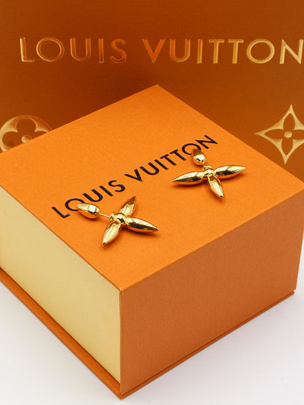 حلق لويس فيتون وردة حلق louis vuitton