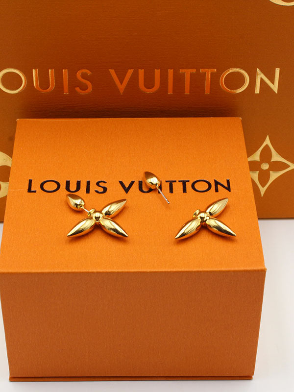 حلق لويس فيتون وردة حلق louis vuitton