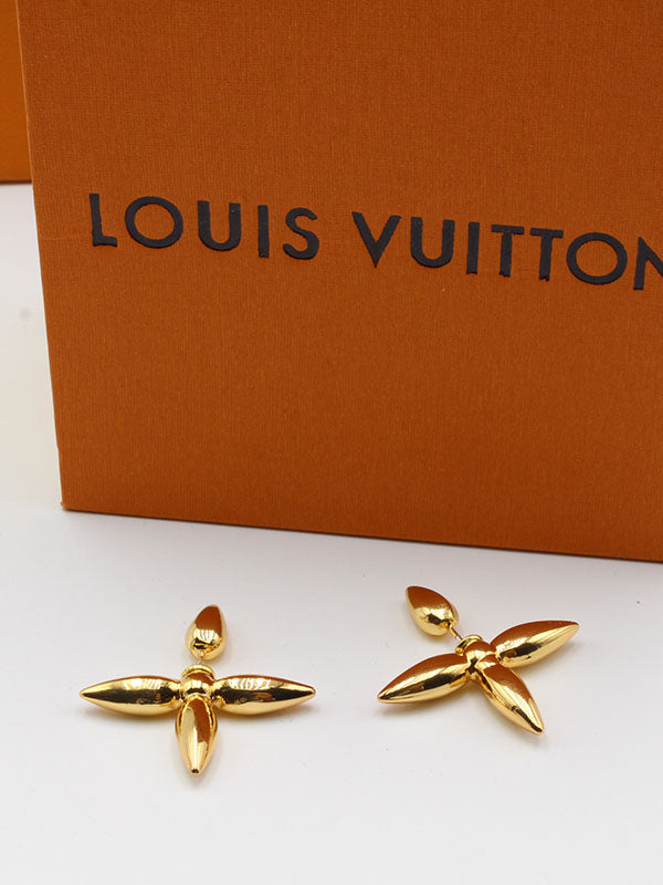 حلق لويس فيتون وردة حلق louis vuitton