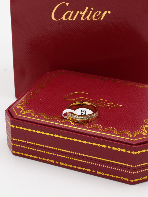 دبلة كارتير ناعمة كيوبك زركون خواتم CARTIER