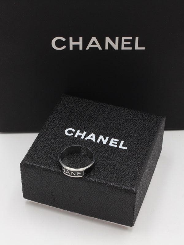 خاتم دبلة شانيل اسود خواتم chanel