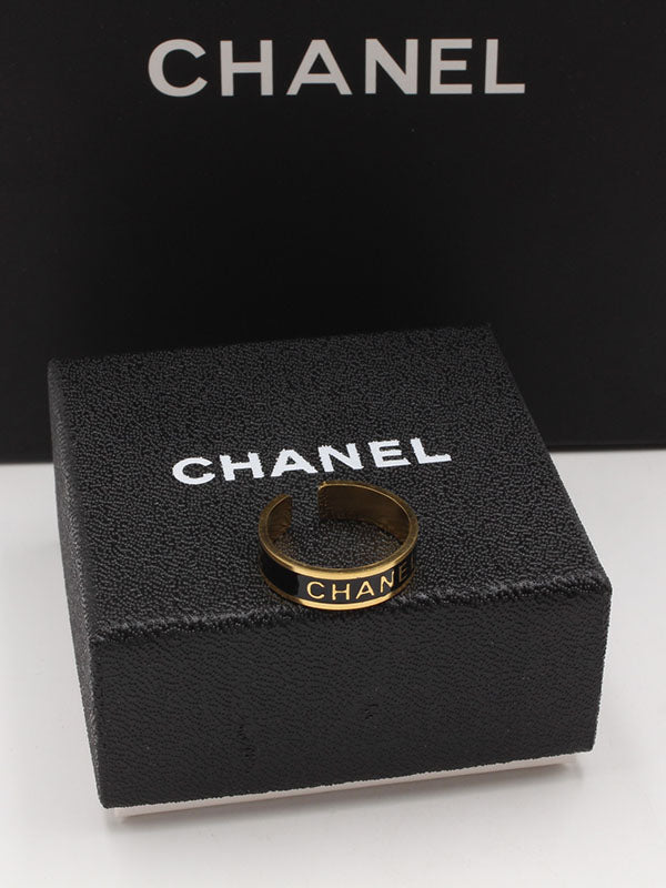 خاتم دبلة شانيل اسود خواتم chanel