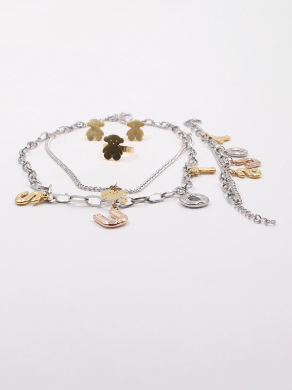 طقم توس 4 قطع ملون ستنلس ستيل اطقم دبدوب