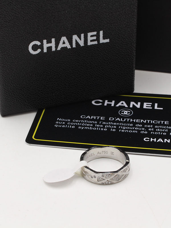 خاتم دبلة شانيل زركون انيق خواتم chanel فضي 6