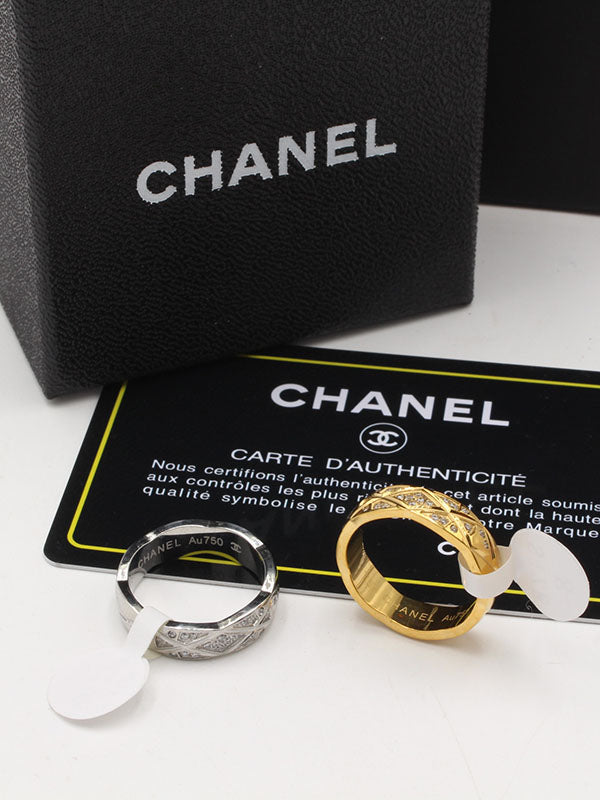 خاتم دبلة شانيل زركون انيق خواتم chanel
