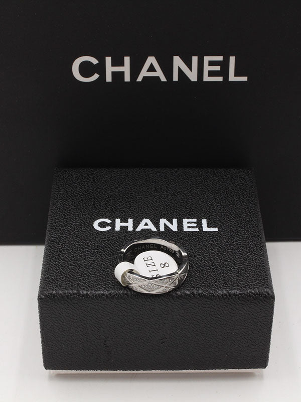 خاتم دبلة شانيل زركون انيق خواتم chanel