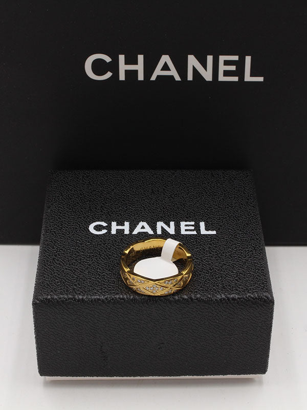 خاتم دبلة شانيل زركون انيق خواتم chanel
