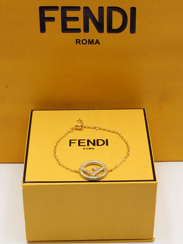 اسواره فندي زركون بيق لوقو اسواره fendi ذهبي