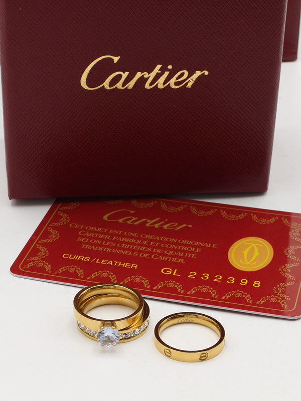 خواتم كارتير لوقو ثري رينقز خواتم CARTIER