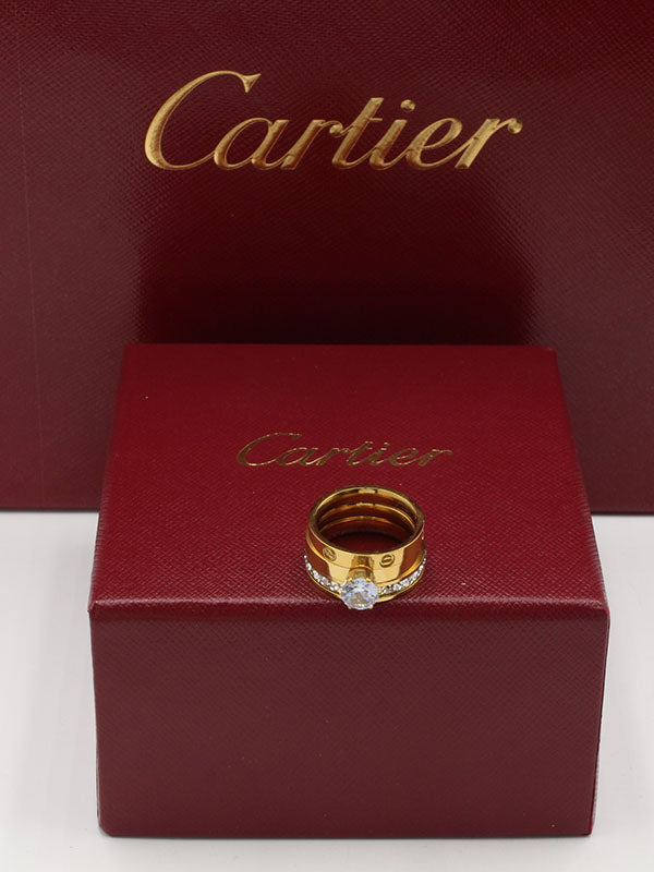 خواتم كارتير لوقو ثري رينقز خواتم CARTIER