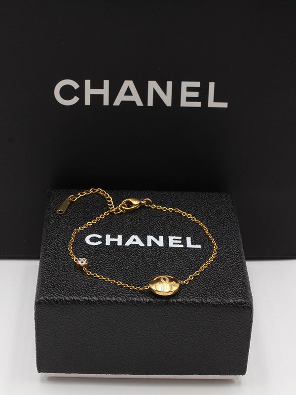 اسوارة شانيل سيركل ناعمة لوقو اسواره chanel ذهبي