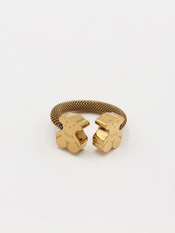 خاتم دبدوب ذهبي برونز خواتم دبدوب ذهبي