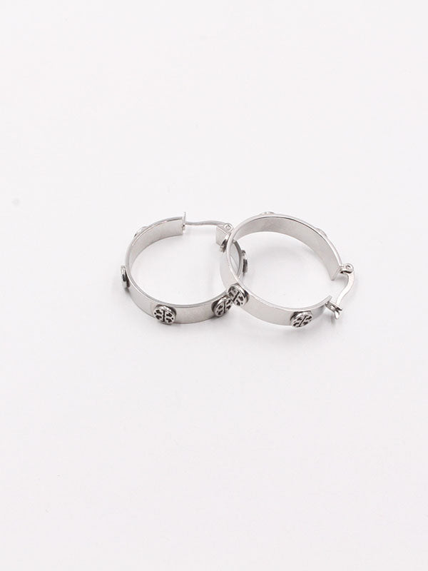 حلق توري بورش سيركل لوقو وسط حلق tory burch