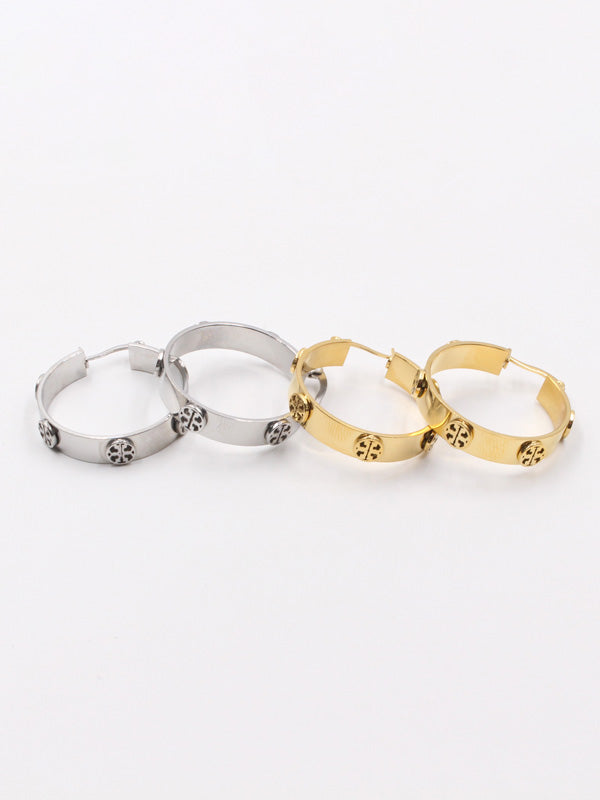 حلق توري بورش سيركل لوقو وسط حلق tory burch