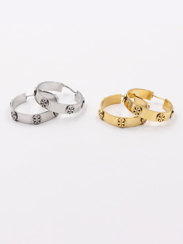 حلق توري بورش سيركل لوقو وسط حلق tory burch