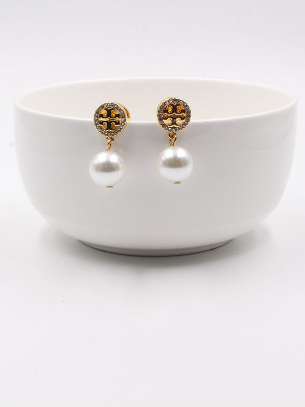 حلق توري بورش لولو لوقو حلق tory burch ذهبي