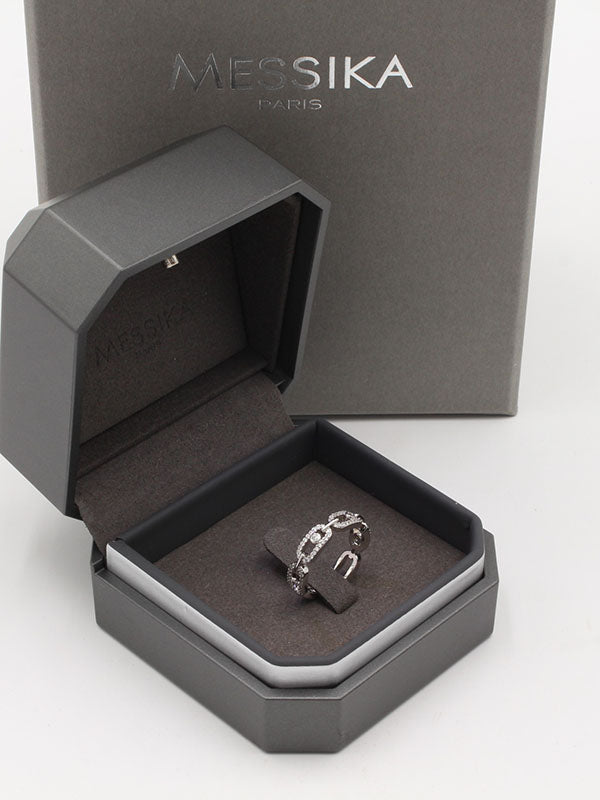 خاتم ميسيكا دبله فل زركون الجديده خواتم messika