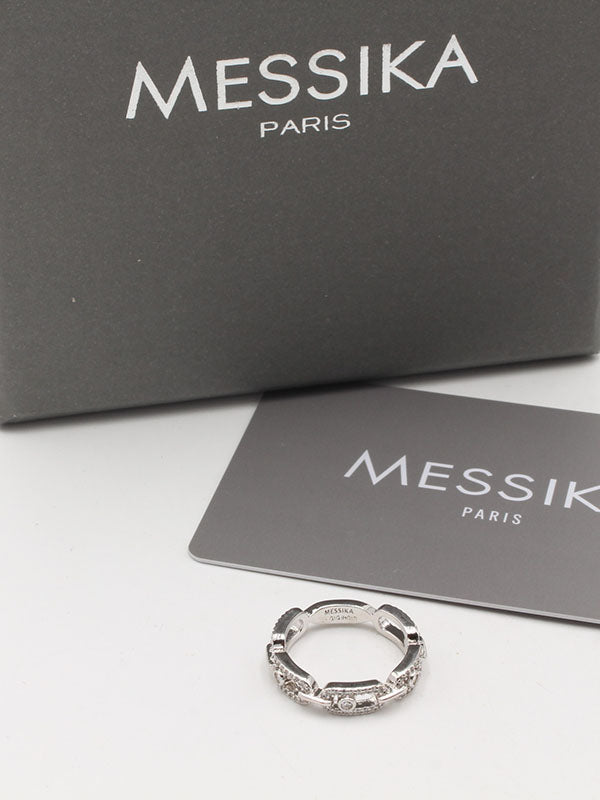 خاتم ميسيكا دبله فل زركون الجديده خواتم messika فضي 5